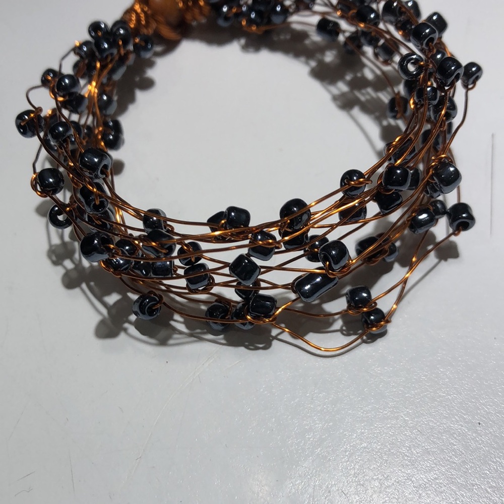 Handmade Wire Beaded Bracelet
